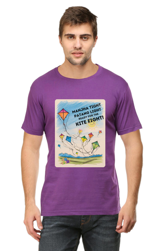 "Manjha Tight, Patang Light, Ready for the Kite Fight!" T-Shirt