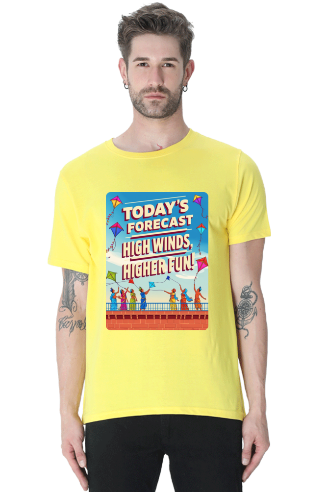 "Today's Forecast: High Wind, Higher Fun" T-Shirt