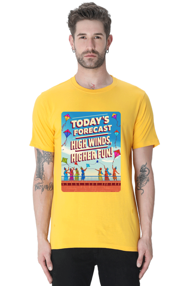 "Today's Forecast: High Wind, Higher Fun" T-Shirt