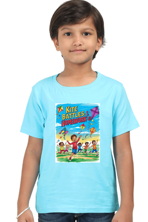 "Kite Battles: 1, Homework: 0" Kids' T-Shirt