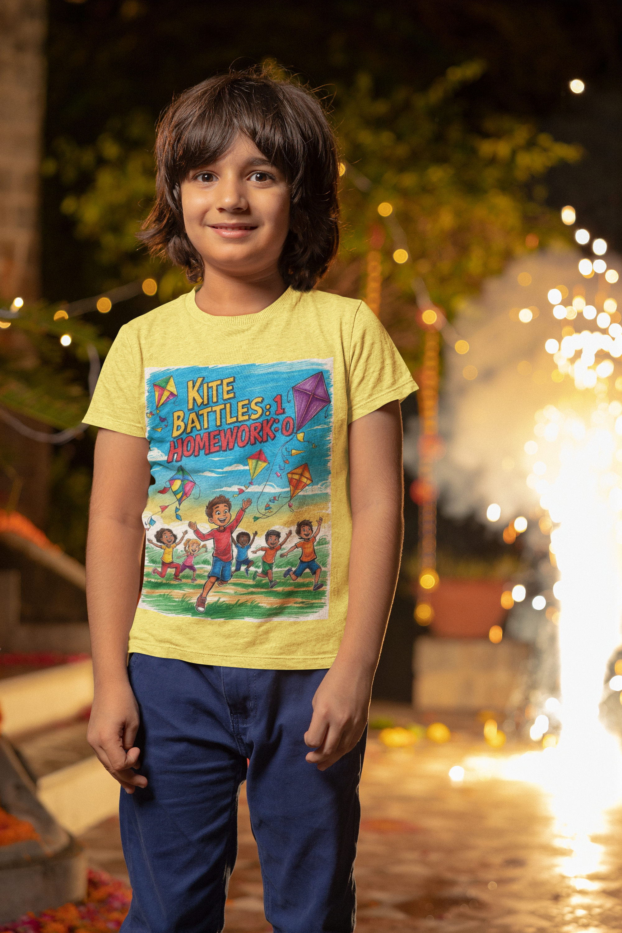 "Kite Battles: 1, Homework: 0" Kids' T-Shirt