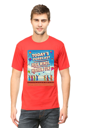 "Today's Forecast: High Wind, Higher Fun" T-Shirt