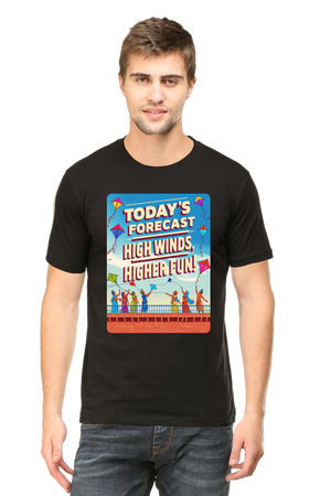 "Today's Forecast: High Wind, Higher Fun" T-Shirt