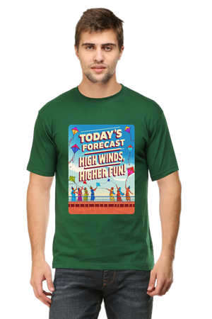 "Today's Forecast: High Wind, Higher Fun" T-Shirt